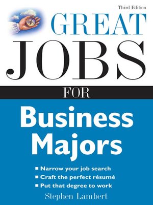 cover image of Great Jobs for Business Majors